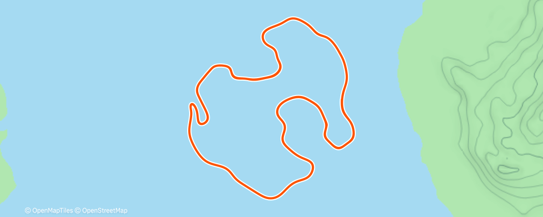Map of the activity, Zwift - Mend on Volcano Circuit in Watopia