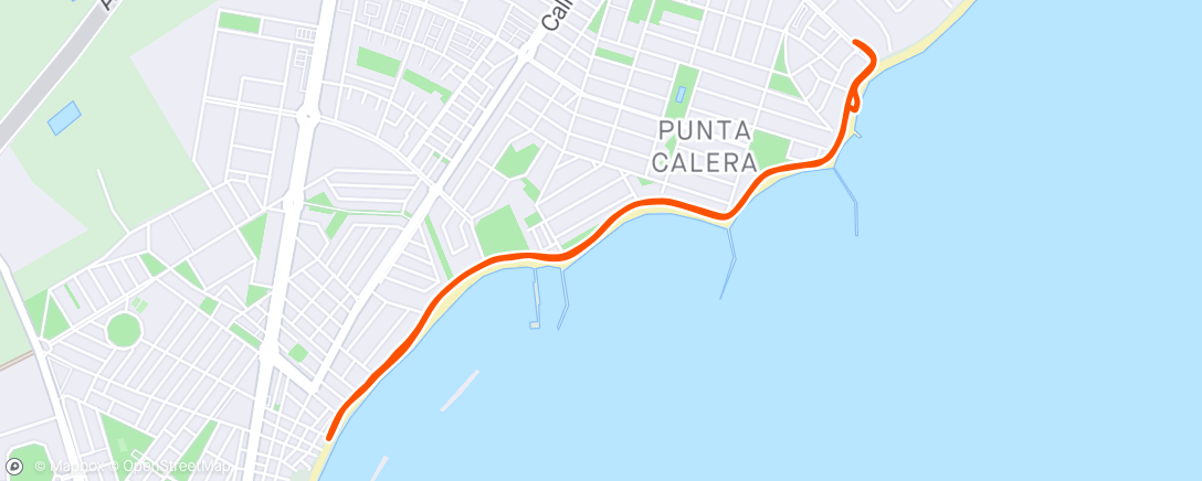 Map of the activity, Los Alcazares Walk