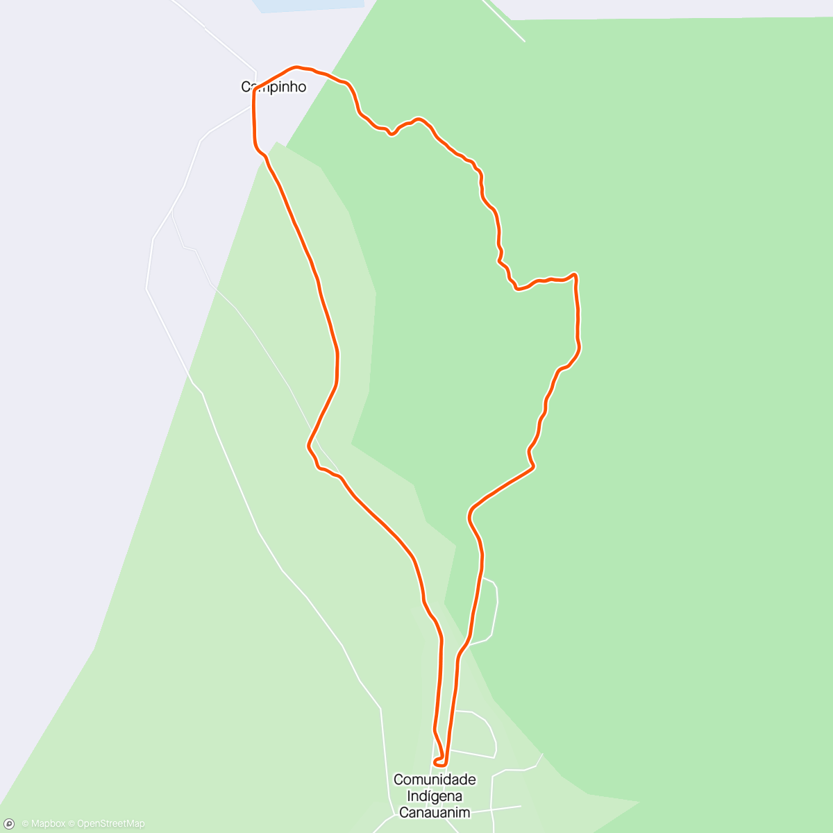 Mapa da atividade, Prova Caminhos de Kanauani