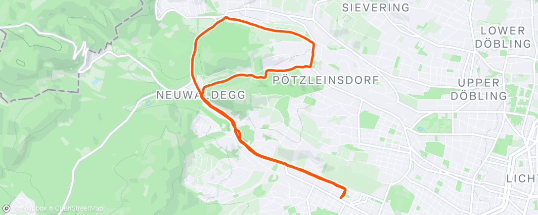 Map of the activity, Spaziergang am Nachmittag