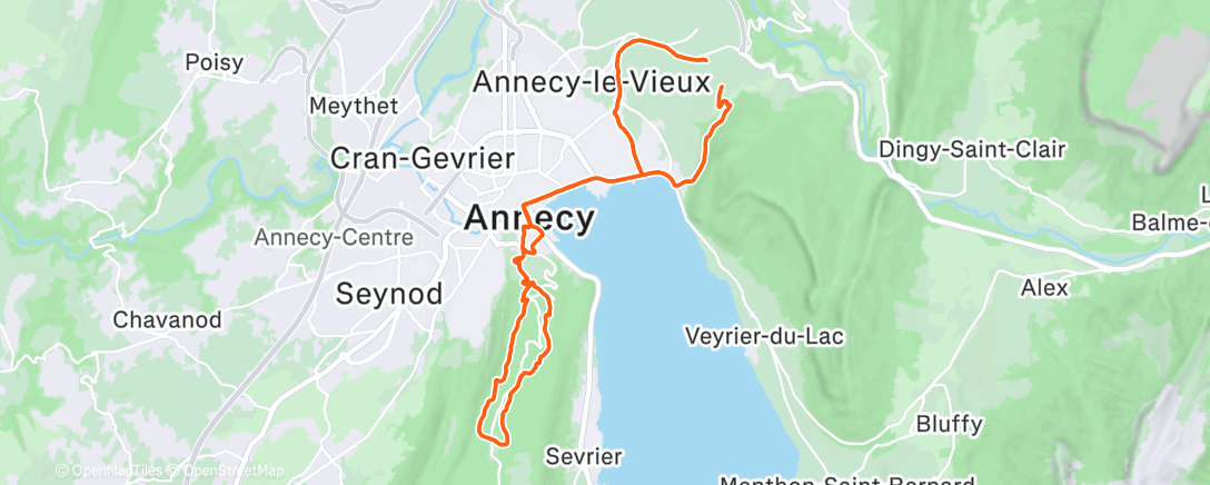 活动地图，Sortie VTT dans l'après-midi