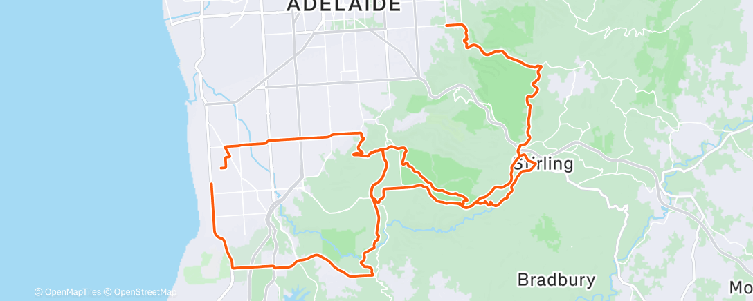 Mapa de la actividad (Morning Ride)