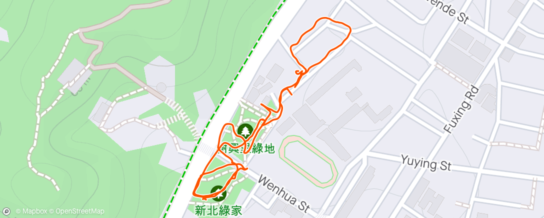 Map of the activity, 午後跑步