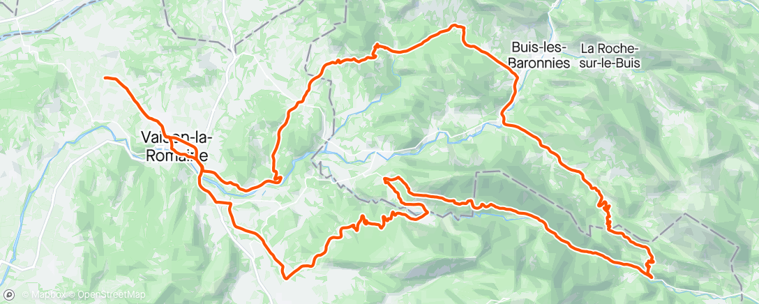 Map of the activity, Ventoux 9