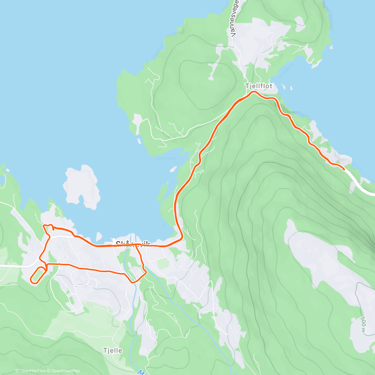 Карта физической активности (Halvveis til Tungesvik🏃‍♂️😊)