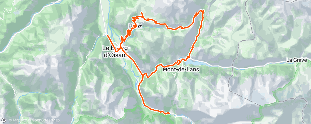 Carte de l'activité