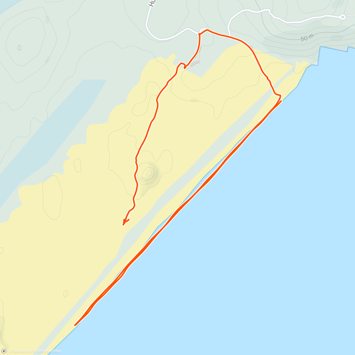 Map of the activity, Hat Head NP (little bit of sand work)