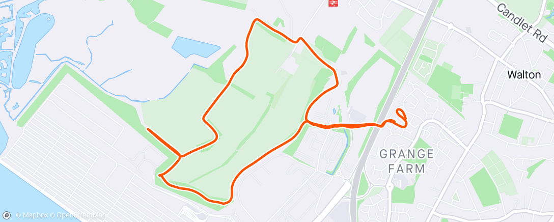 Map of the activity, Nice easy run