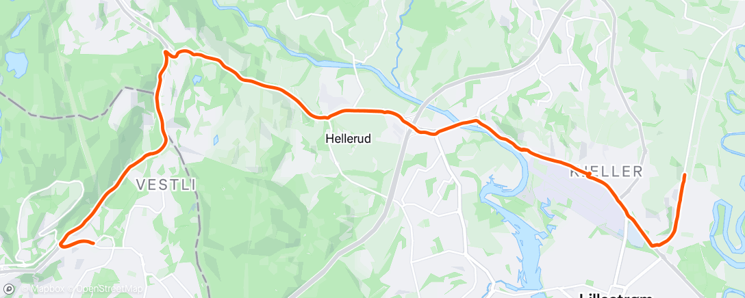 Map of the activity, Afternoon Ride