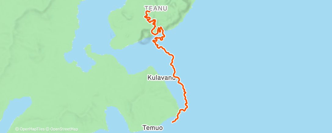 Map of the activity, Zwift - Canopies and Coastlines in Watopia