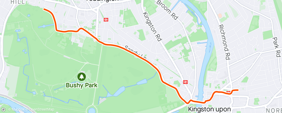 Karte der Aktivität „Morning Run”