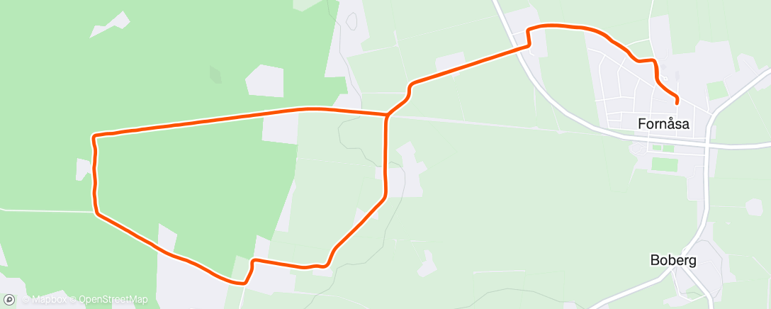 Map of the activity, Morning Run