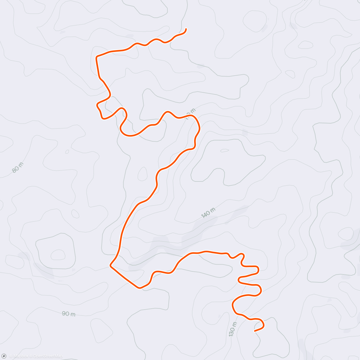 Map of the activity, Zwift - Group Run: Epic Run Crew: Wednesday Waddle  (E) on Valley to Mountaintop in Makuri Islands
