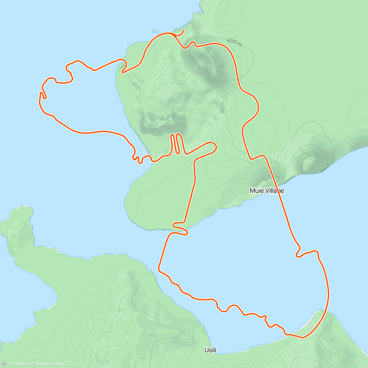 Mapa da atividade, Zwift - Group Ride: Bikealicious Wednesday Worlds (E) on Ocean Lava Cliffside Loop in Watopia
