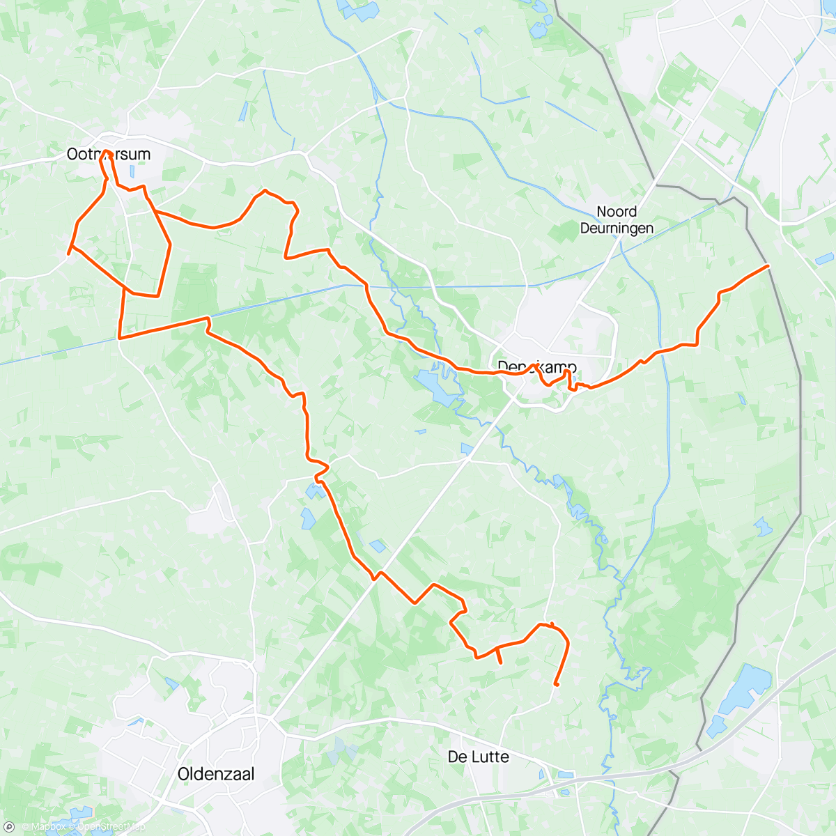 Karte der Aktivität „Dinkelland met v(r)ouw(fiets) en halve strava”