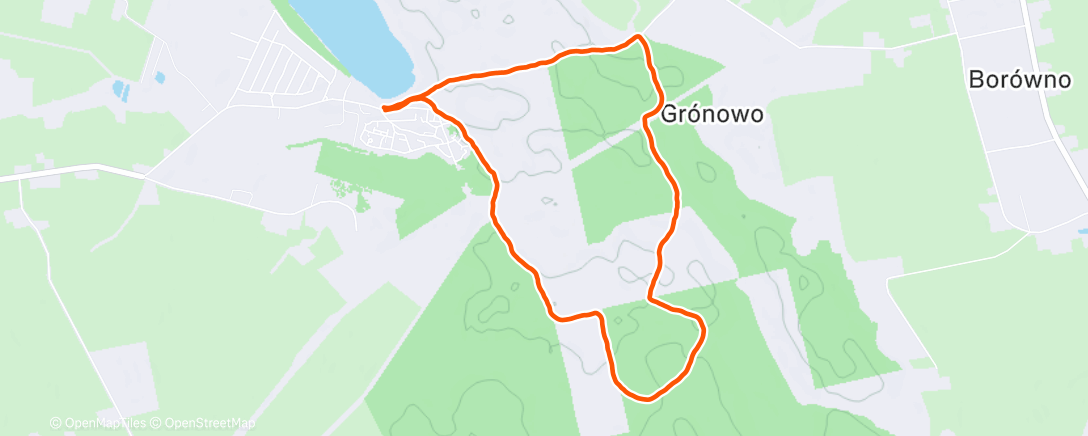 Map of the activity, Afternoon Walk