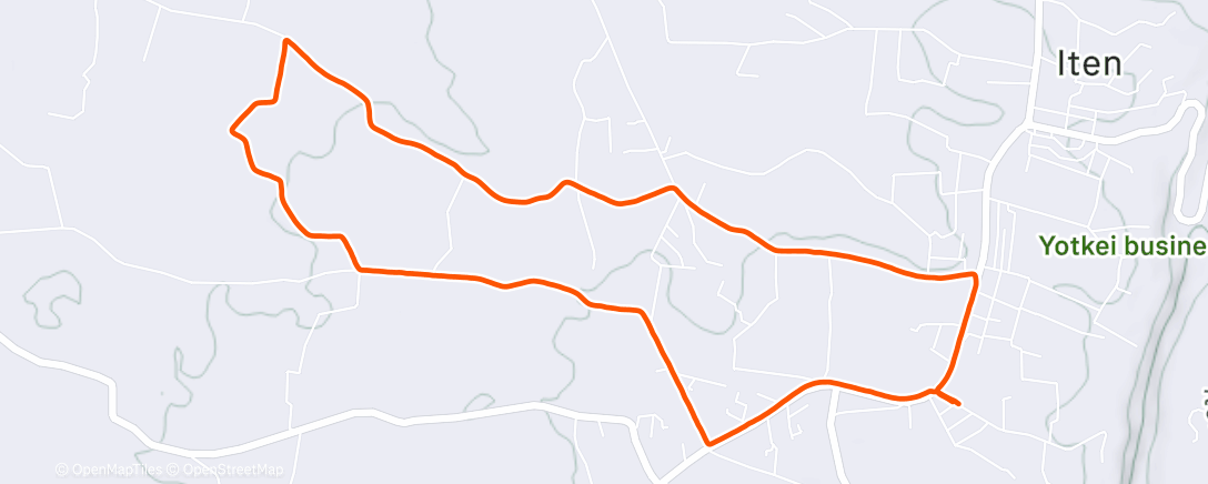 Map of the activity, Утренний забег