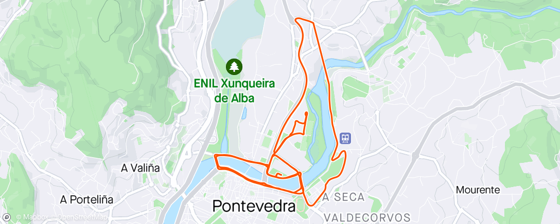 Map of the activity, Morning Ride testing bike in Pontevedra