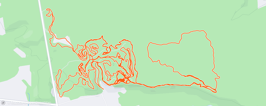 活动地图，Lunch Mountain Bike Ride - Xert