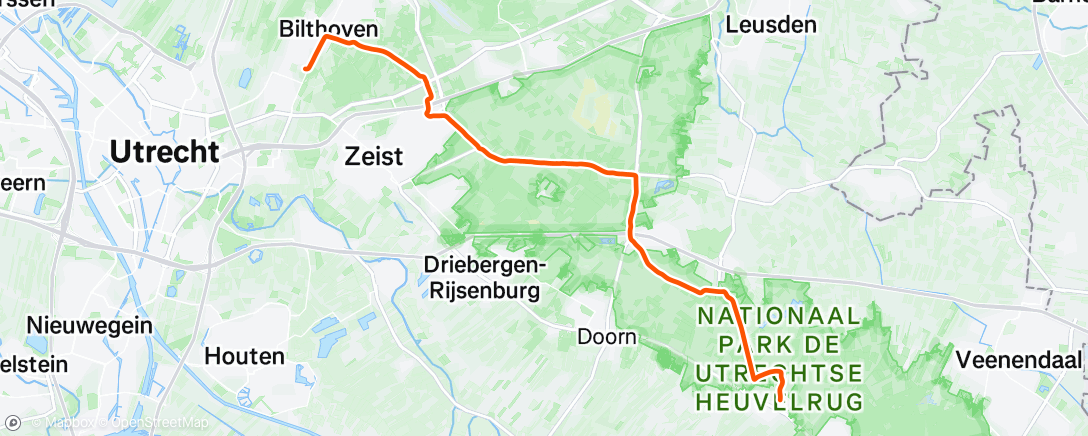 Map of the activity, Morning Ride