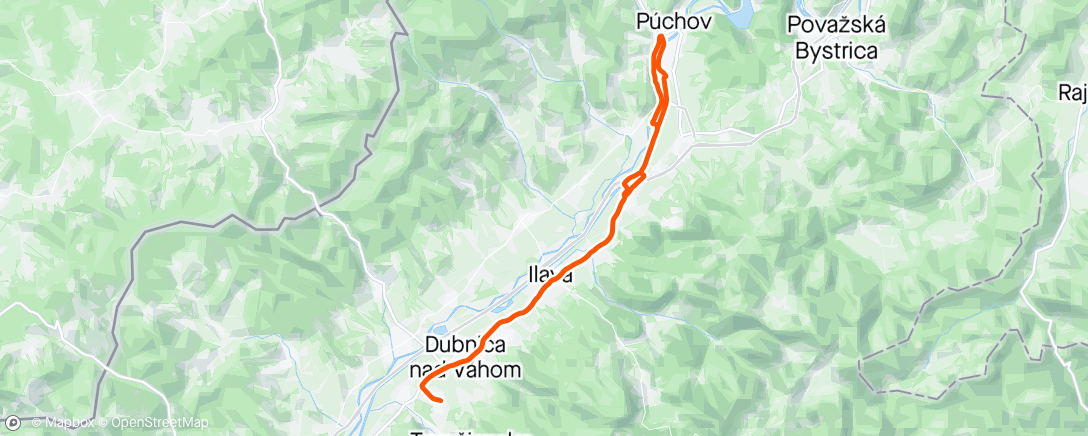 Map of the activity, Pu Ride