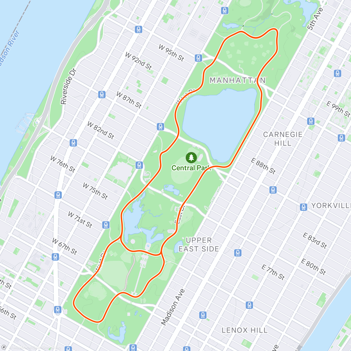 Map of the activity, Zwift - Pacer Group Ride: The 6 Train in New York with Genie