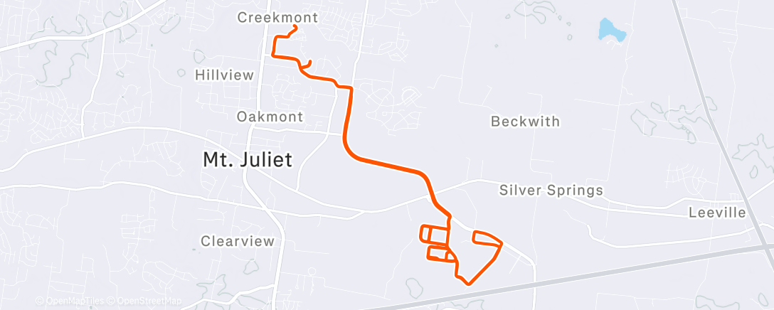 Map of the activity, z2 turtle tires winter setup