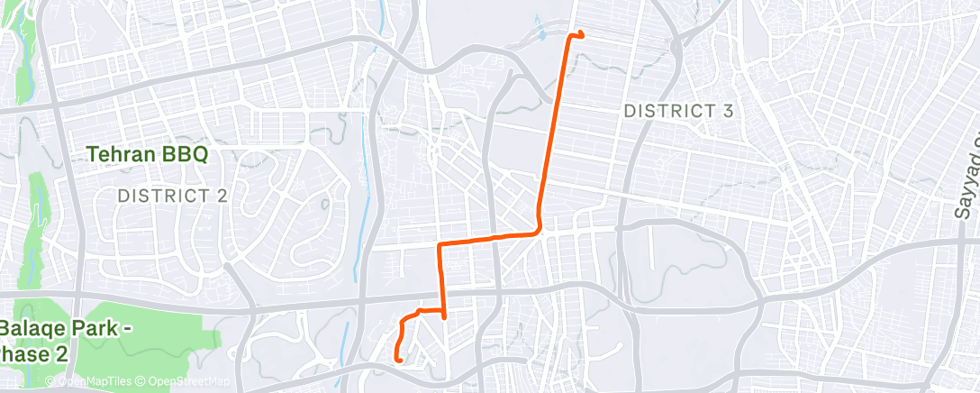 Map of the activity, Afternoon Ride