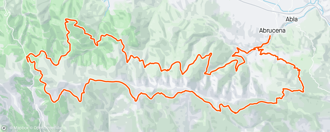 活动地图，Vuelta a Sierra Nevada Almeriense