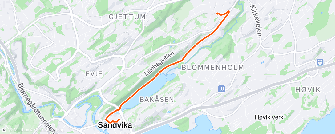 Map of the activity, Morning Walk