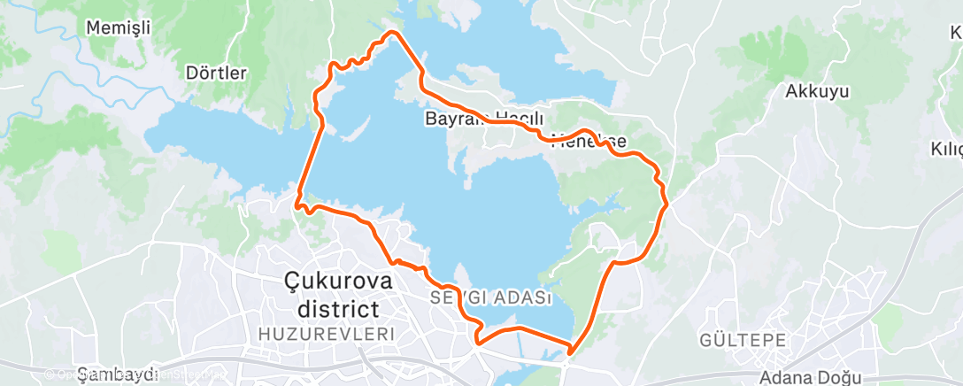 Map of the activity, Morning Ride
