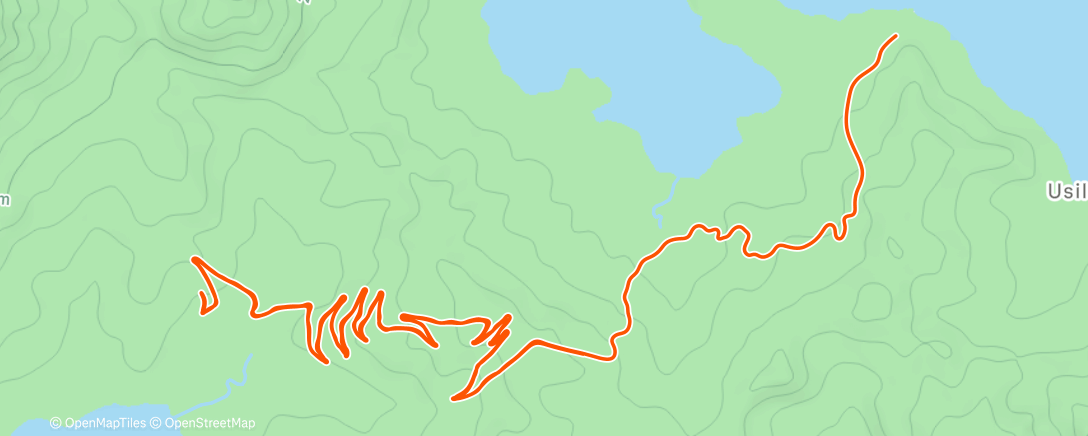 Map of the activity, Zwift - TrainerRoad: Azurite on Road to Sky in Watopia