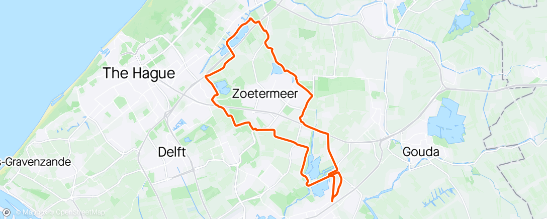 Map of the activity, Vlietland rondje