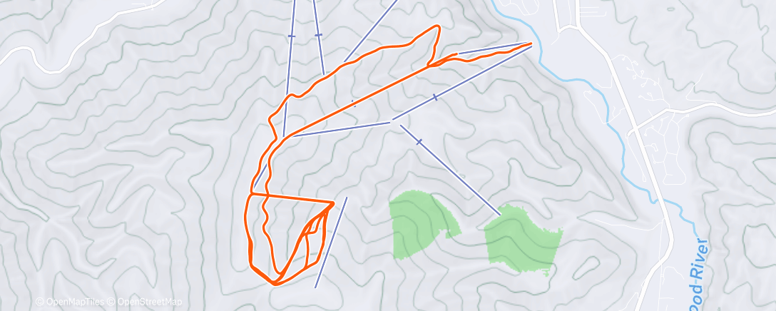 Map of the activity, 12.30.2025 - Poachin’ Pow at Sun Valley