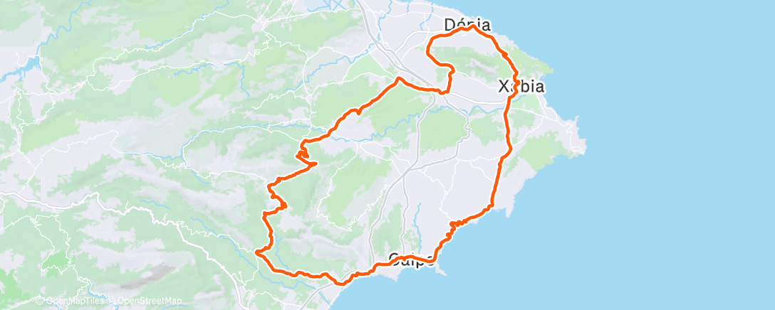 Map of the activity, Meis dr birthdayride 🥳