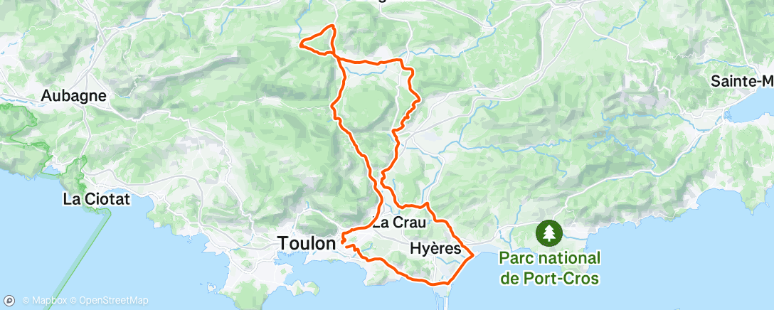 Map of the activity, 2025-07-20Ride