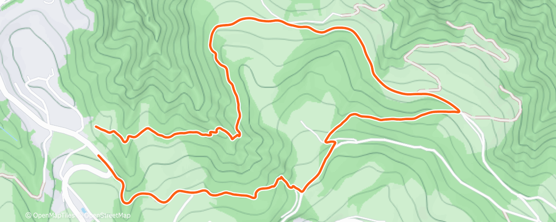Map of the activity, Wanderung am Morgen