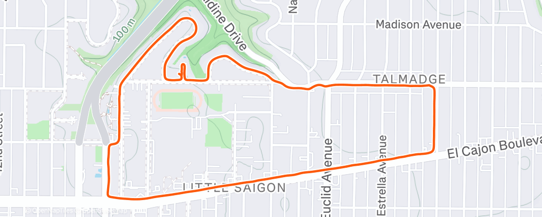 Map of the activity, Lunch Walk