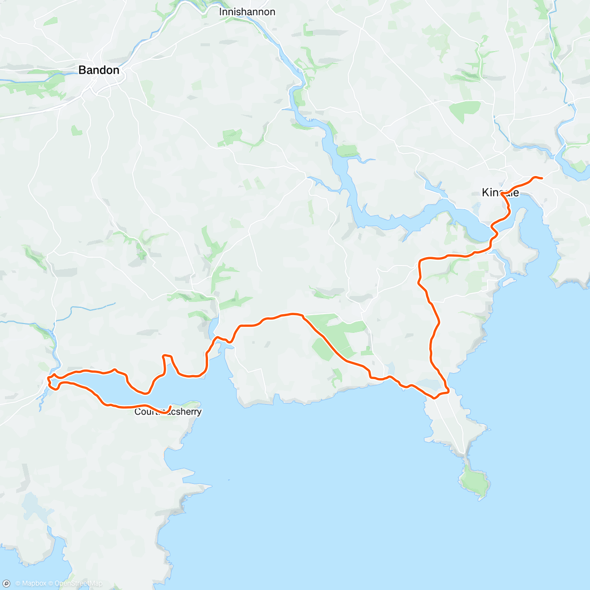 Map of the activity, ROUVY - Kinsale | Courtmacsherry | Ireland