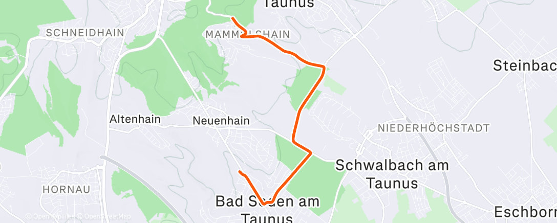Map of the activity, Afternoon Ride