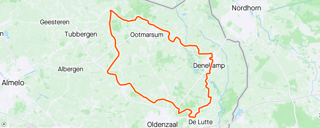 Map of the activity, Druilerig rondje Reutum!