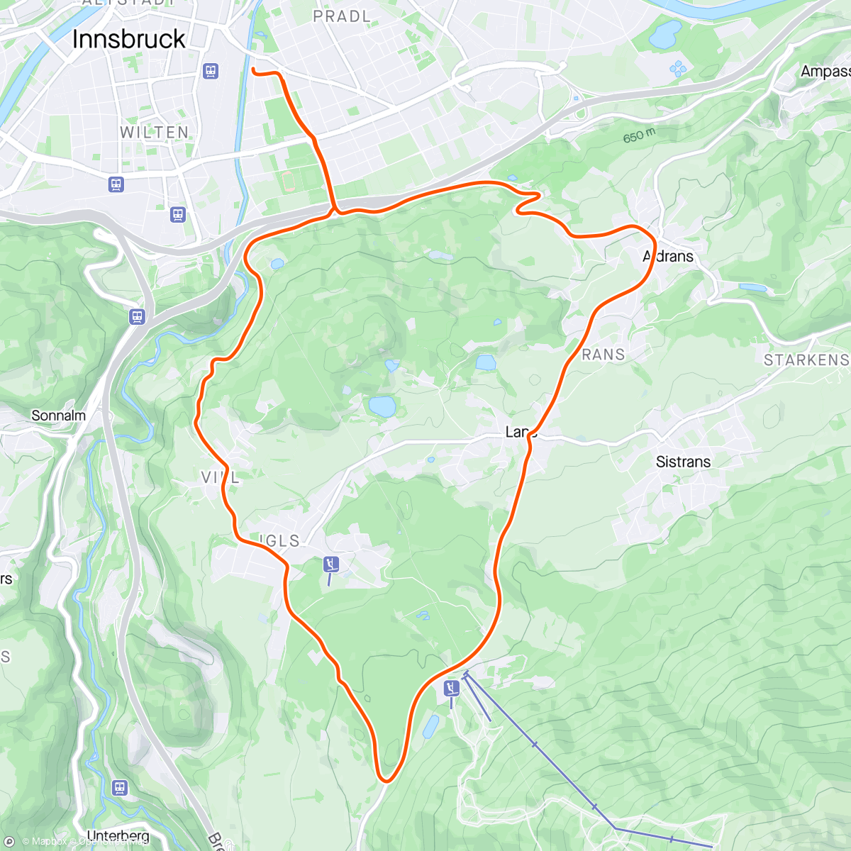 Map of the activity, Zwift - Race: DIRT Racing Series - Rionda - Metals - Stage 4 (A) on Achterbahn in Innsbruck