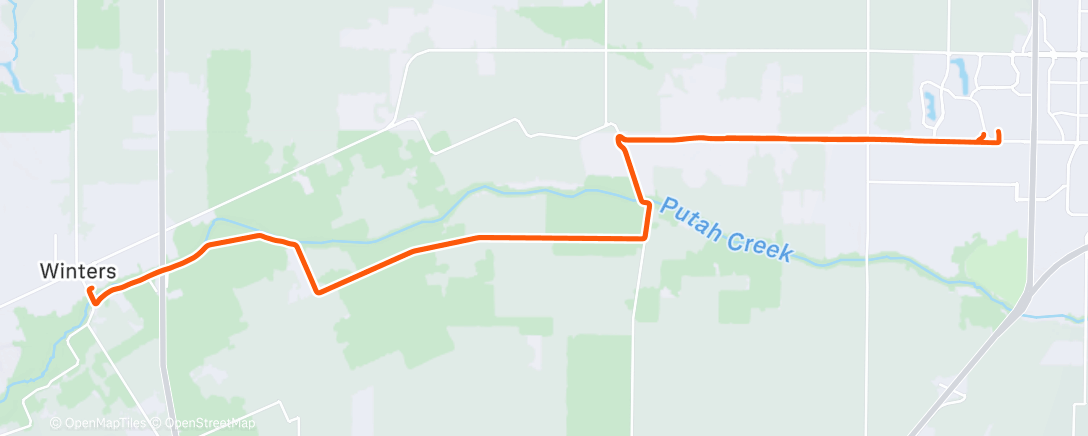 Map of the activity, Morning Ride