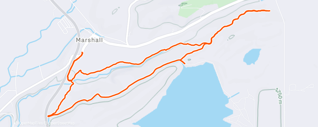 Map of the activity, Morning Trail Run