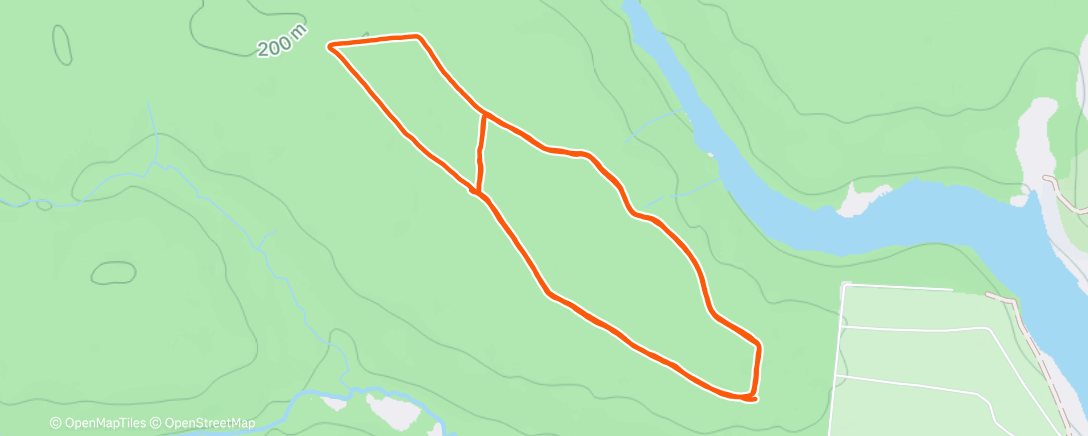 Map of the activity, Северный лыжный заезд (утро)