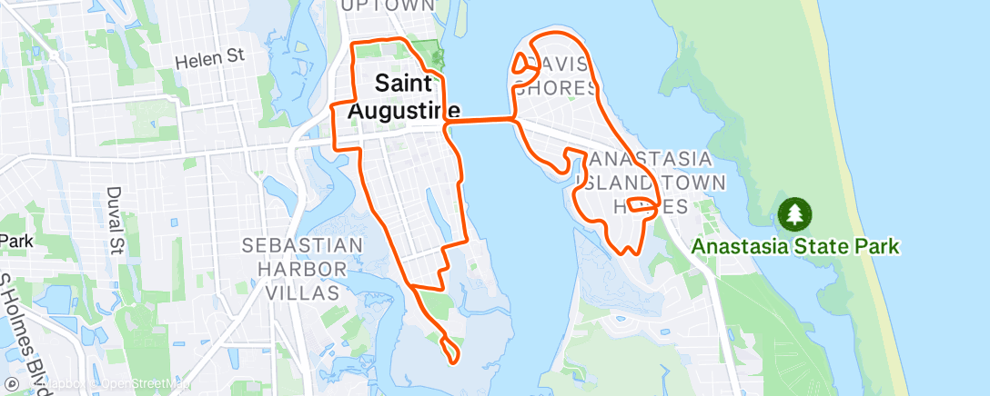 Map of the activity, Morning Run
