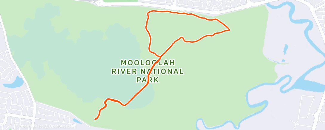 Map of the activity, Afternoon Hike