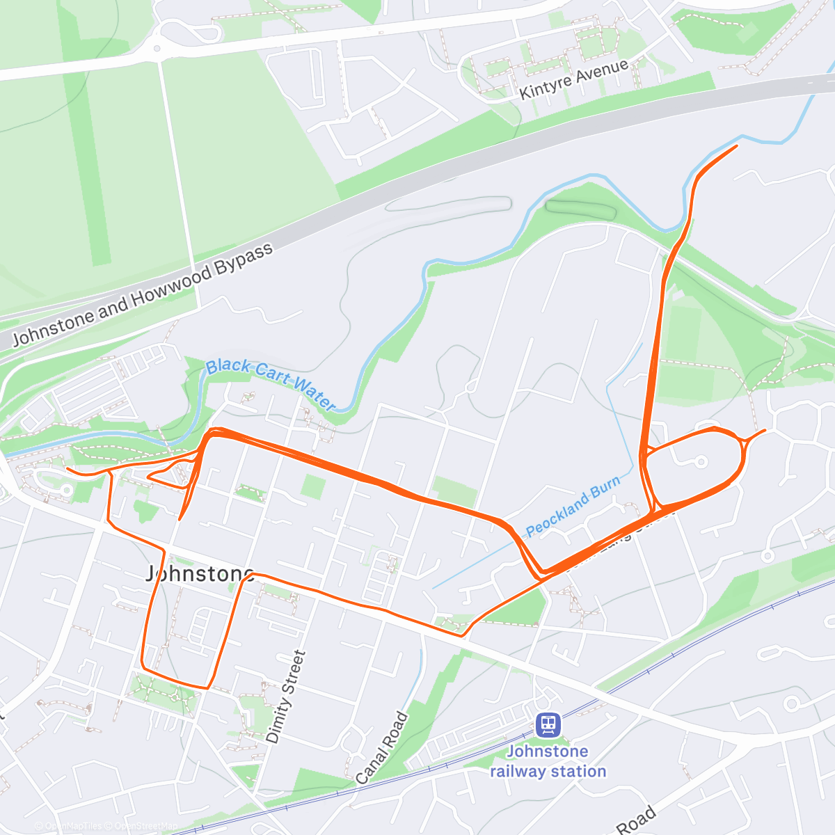 Map of the activity, Fit For Frankfurt 14 - pyramid intervals