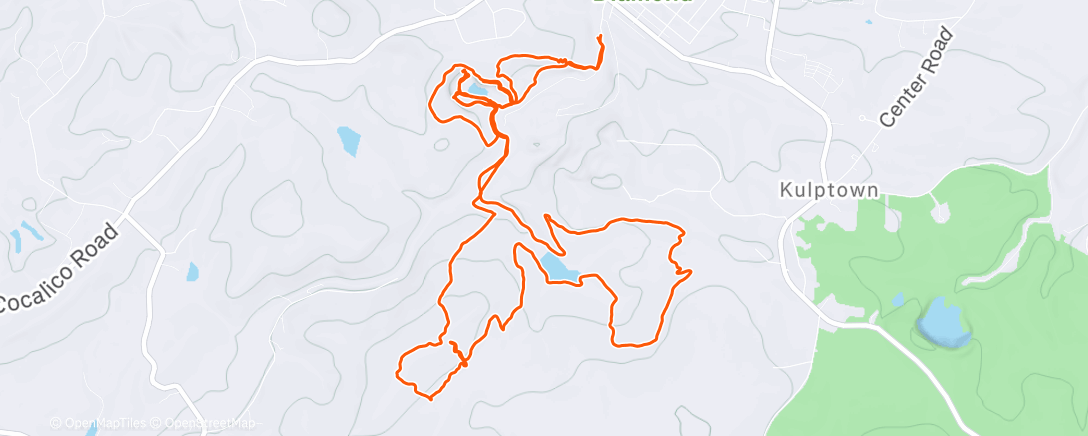 Map of the activity, Birdsboro wanderings