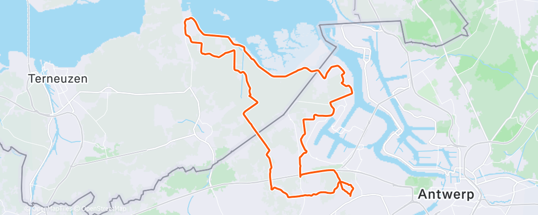 Map of the activity, Morning Ride